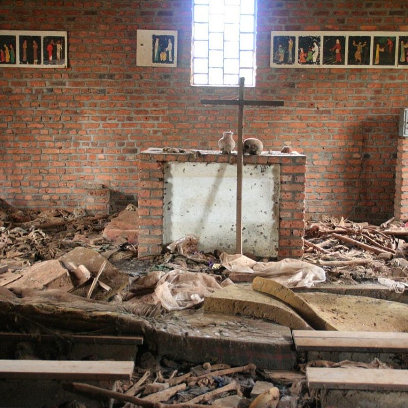 More than 5,000 people seeking refuge in Ntarama church were killed during the Rwandan Genocide. Photo by Scott Chacon/Wikipedia
