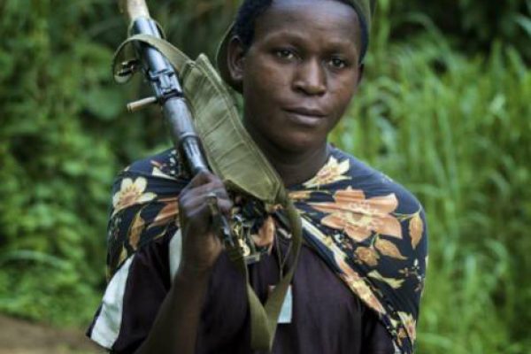 A young soldier in the DRC. Photo by Mike Ramsdell.